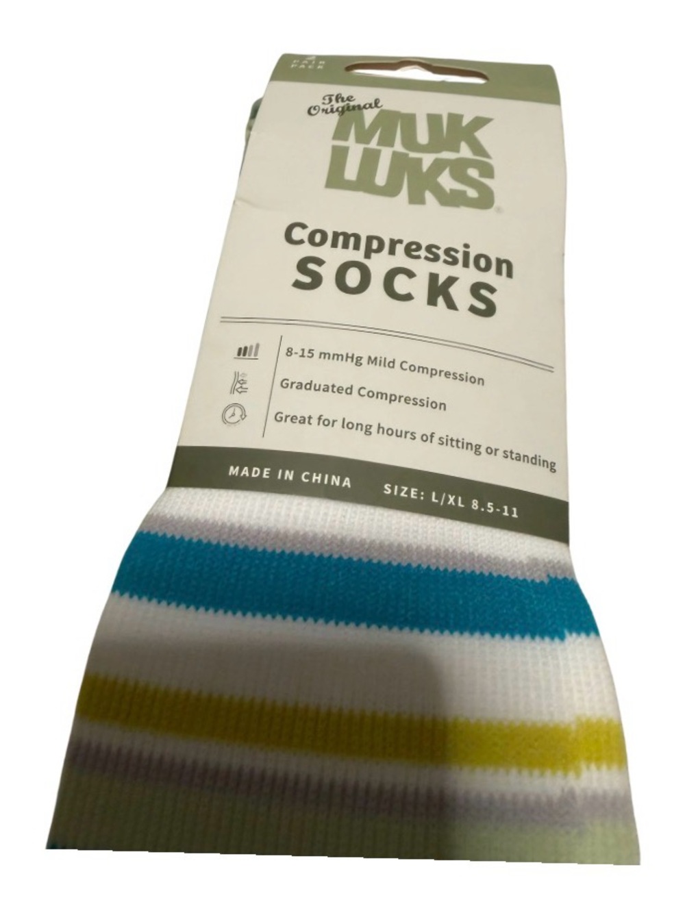 Muk Luks Compression Socks - Stripes and Polka dots